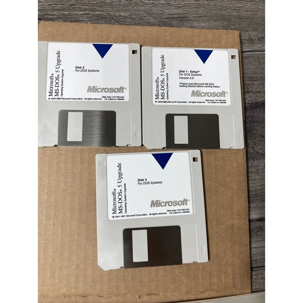 VINTAGE MICROSOFT MS-DOS 5 UPGRADE 5.25